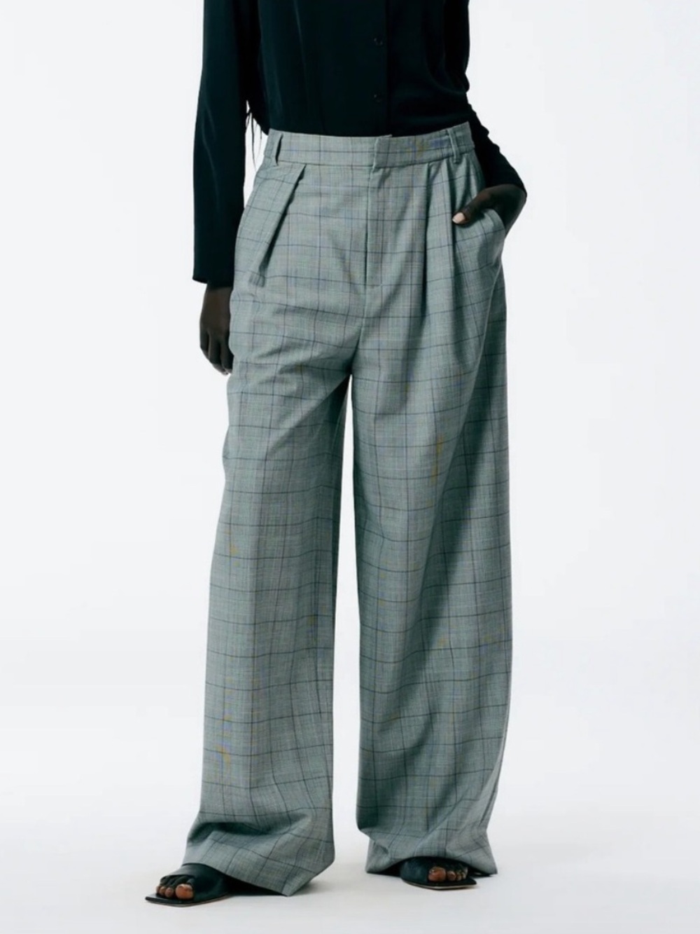 Tibi Asymmetrical Pleat Stella Pant